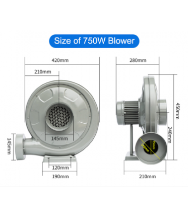 CZ-TD750-220V 50Hz 750W Centrifugal Blower Air Blo...