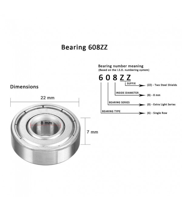608ZZ Ball Bearing	