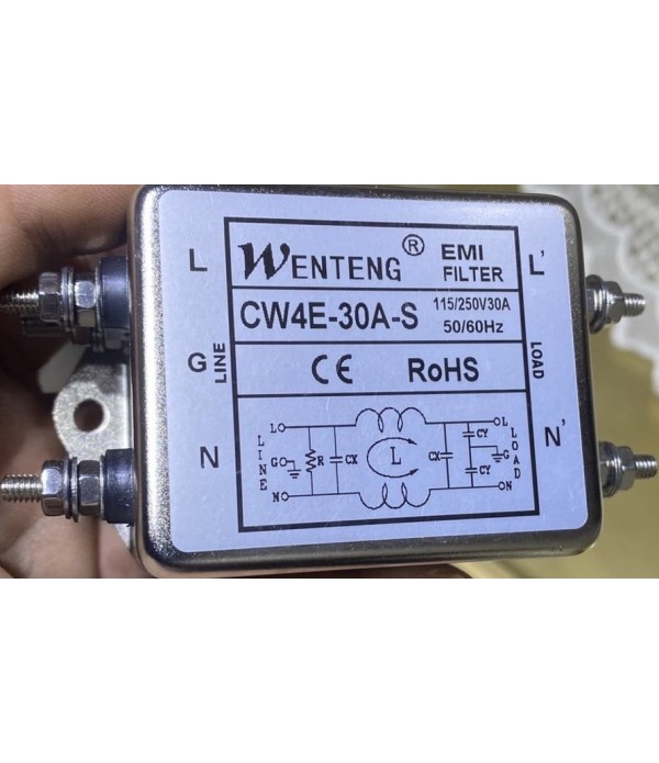 30A Single Phase Power WENTENG EMI Filter-CW4E-30A...