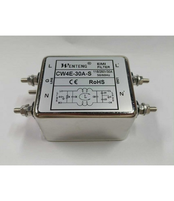 30A Single Phase Power WENTENG EMI Filter-CW4E-30A...