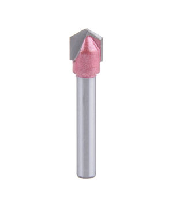 Vbit CNC Solid Carbide End Mill - 120 Degree 6x10m...