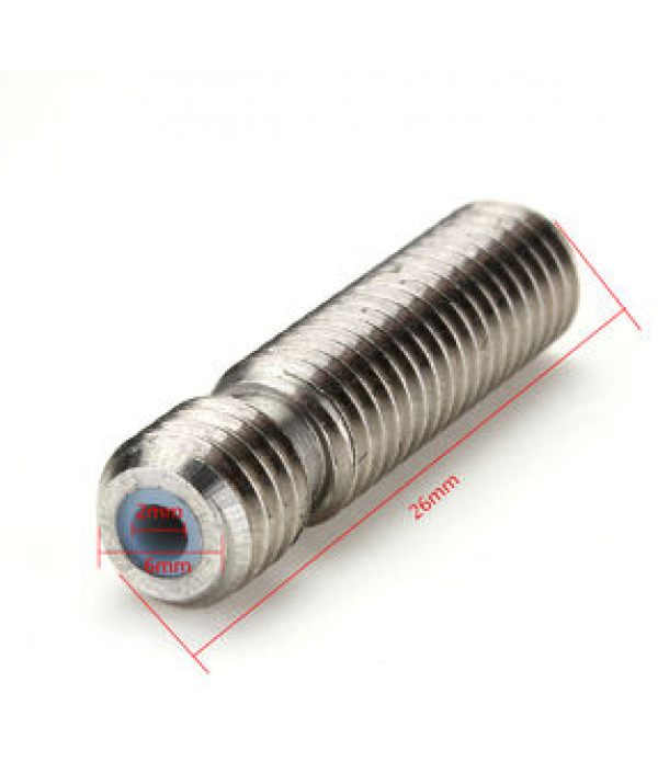 M6X26 1.75 PRINT EXTRUDER PIPES FOR 3D PRINTER	
