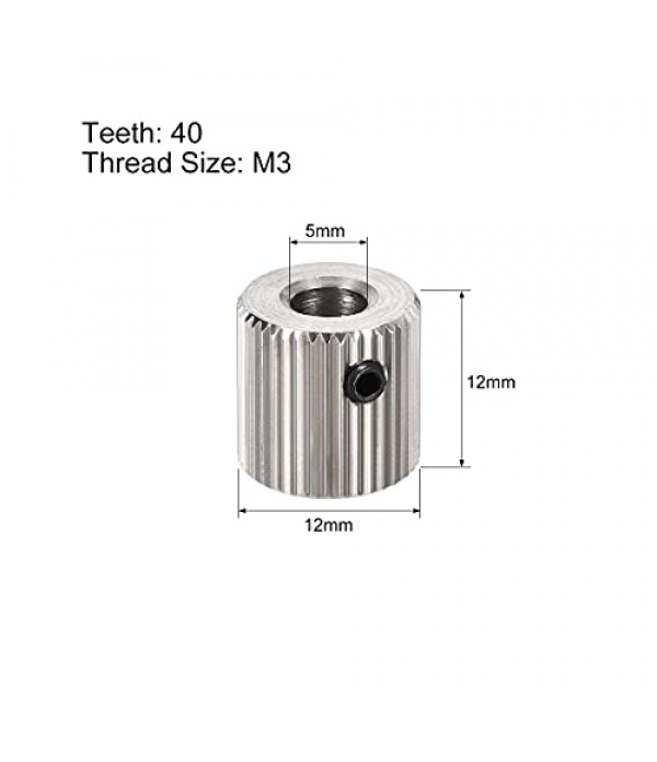 MK7-MK8 Extruder Driver Feeder Gear--straight teet...