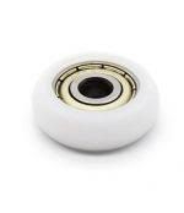 OPEN BUILT SOLID NYLON WHITE WHEEL	